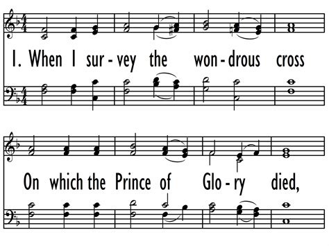 WHEN I SURVEY THE WONDROUS CROSS (Baptist Hymnal 2008/Worship Hymnal ...
