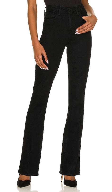 L'AGENCE Selma High Rise Sleek Baby Boot Jeans in Noir | REVOLVE