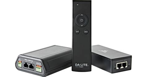 Da-Lite Screen Controller with BLE Remote and PoE Injector