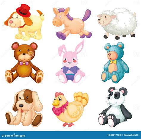 Stuffed Animals Stock Illustrations – 1,968 Stuffed Animals Stock ...