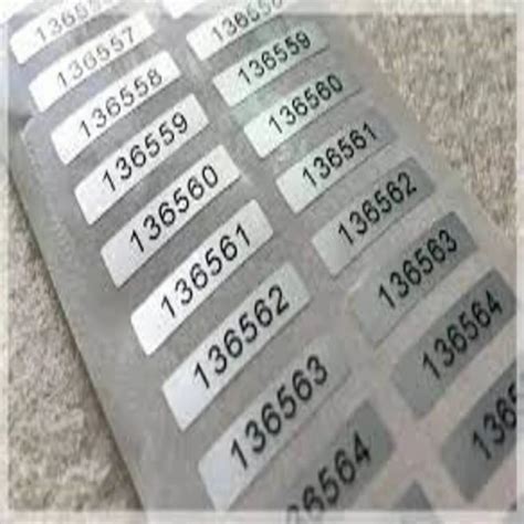 Image result for Serial Number Labels