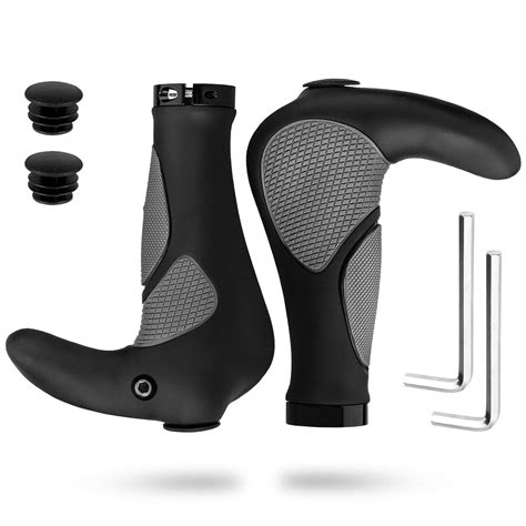 Simpeak Bicycle Handlebar Grips Ergonomic, Bike handle with Bar Ends ...