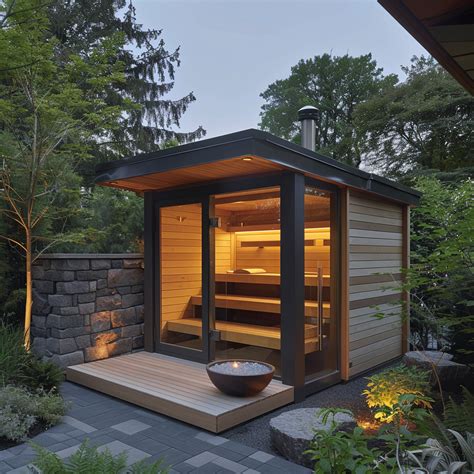 15+ Stunning Outdoor Sauna And Hot Tub Ideas You’ll Love | Sauna design ...