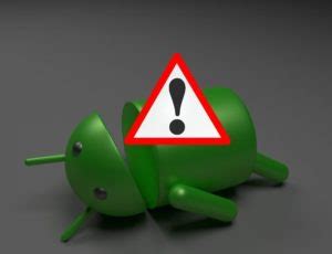 Image result for Android with Red Triangle Exclamation with Error