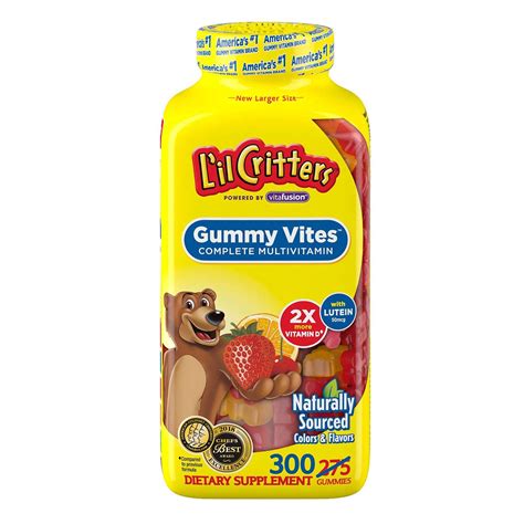 Amazon.com: Gummy Vites Children's Chewable Gummy Bear Multivitamin ...