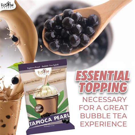Buy Fusion Select Tapioca Pearl - Black Sugar Flavor Quick Cook Tapioca ...