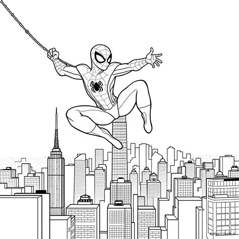 Spiderman Colouring Sheet Printable