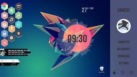 Computer Desktop Design Rainmeter 的图像结果