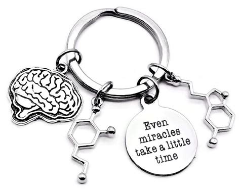 Dopamine Molecule Keychain Serotonin Molecule Keychain Psychologist ...