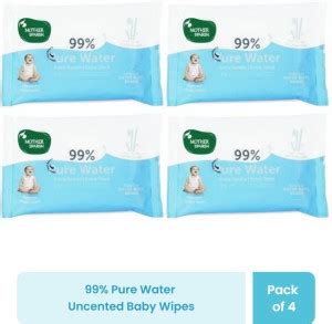 Mother Sparsh 99% Pure Water Based Baby Wipes (Unscented) - Super Thick ...