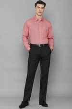 Buy Men Pink Slim Fit Solid Full Sleeves Formal Shirt Online - 735515 ...