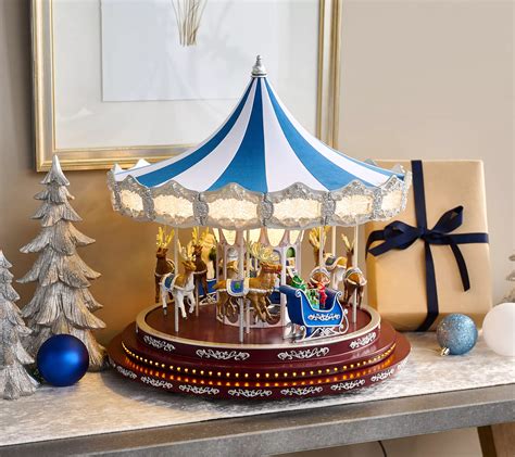 Mr. Christmas 16" Grand Heirloom Musical Carousel - QVC.com