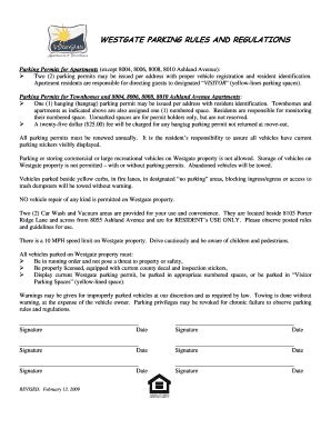 Apartment Parking Rules - Fill Online, Printable, Fillable, Blank ...