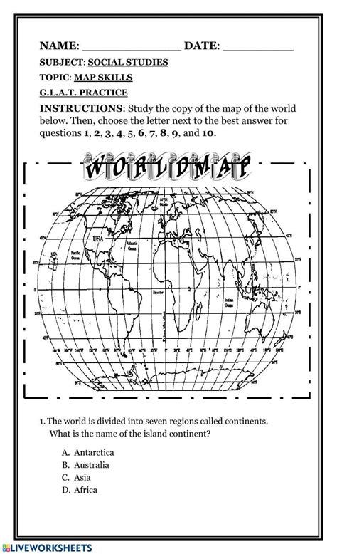 Map Worksheet 的图像结果