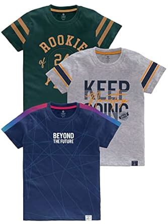 Buy CODEZ Boys Cotton Printed T-Shirts Combo at Amazon.in