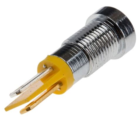 RS PRO | RS PRO Yellow Panel Mount Indicator, 2V dc, 8mm Mounting Hole ...