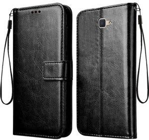 Samsung J7 Prime - SM-G610F Artificial Leather, Rubber Flip Cover Price ...