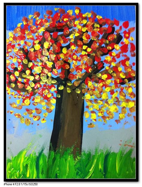 秋秋的新画---秋天的树
