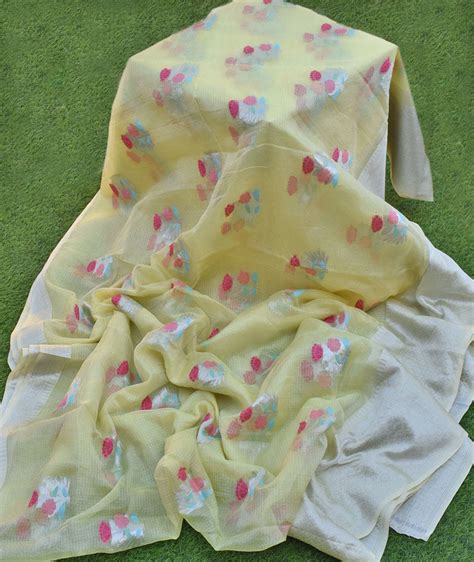 Beautiful Kota Silk saree with woven motifs – India1001.com