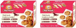 MidBreak Jaggery Millet Biscuits - Multi Seeds Cranberry Oats Cookies ...