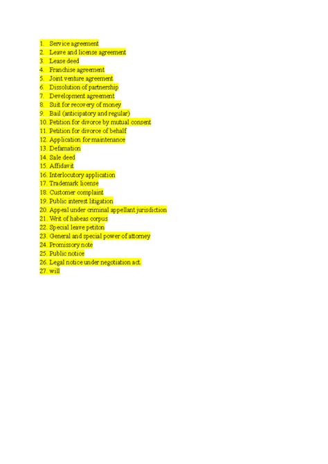 DPC VIVA - viva questionsn - Service agreement Leave and license ...