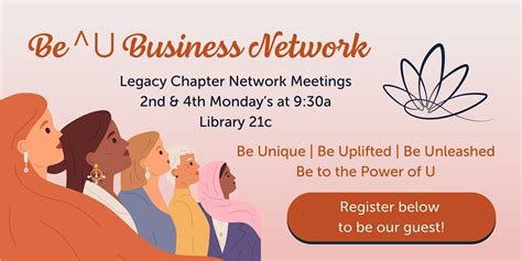 Be^Us Legacy Chapter Network Meeting, 12 May 2025 | AllEvents
