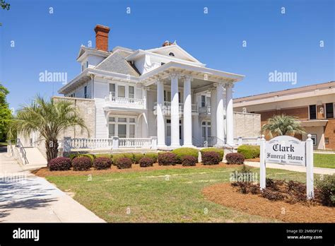 Hawkinsville, Georgia, USA - April 19, 2022: The Clark Funeral Home ...