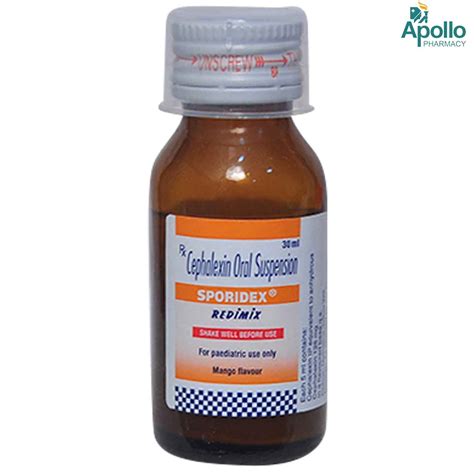 Sporidex 125mg Syrup 30 ml Price, Uses, Side Effects, Composition ...