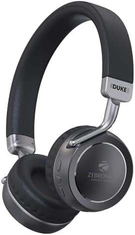 ZEBRONICS DUKE 2 Wireless Headphone, Supports Bluetooth, Dual Pairing ...