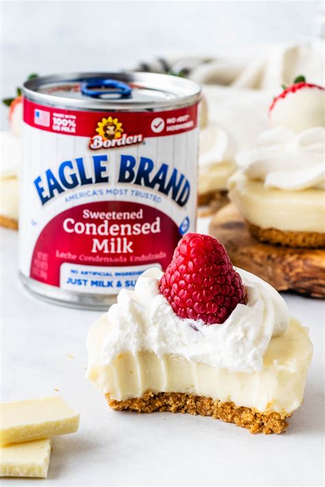No-Bake White Chocolate Cheesecake | Recipe | Sweetened condensed milk ...