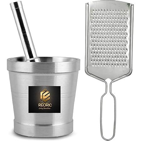 Buy Jagjeet Stainless Steel Mortar and Pestle Set (01) ( imam dasta ...