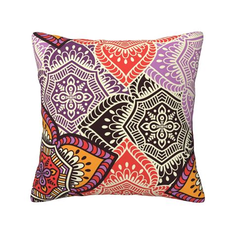 Home Throw Pillow Covers Two Sides Printed Ethnic pattern background Decor Sofa Living Room Bed ...