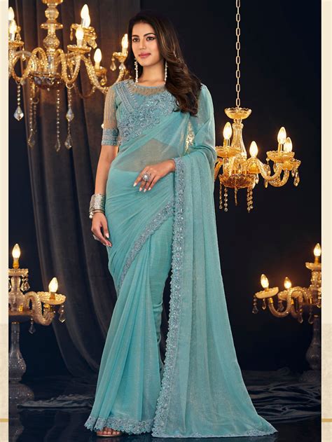 Buy Latest Embroidery Saree Collection Online By Kolour - India