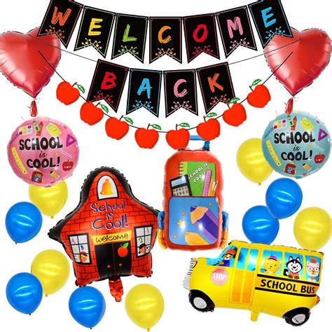 Buy Welcome Back Decorations Back to School Decorations Set School ...