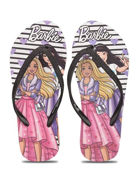 Barbie by toothless Black Flip-Flops : Amazon.in: Fashion