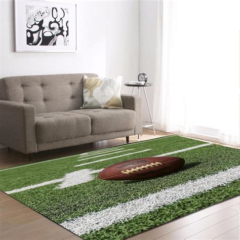 American Football Field Rugs for entryway 5x7ft/60x84in/153x213cm, Area ...
