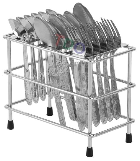 TDO Stainless Steel Spoon Stand Holder - Cutlery Rack for Kitchen ...