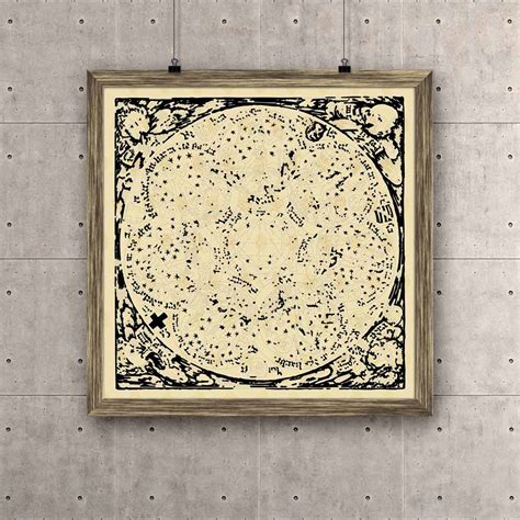 ArtzFolio Series Photo of Old Maps Symbols Canvas Painting – ArtzFolio.com