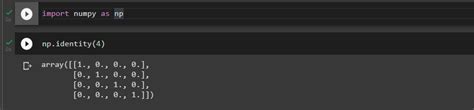 Image result for Identity Matrix Python-Numpy