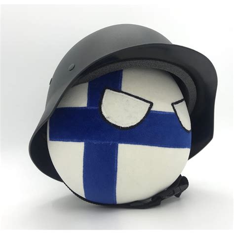 Buy Futivel Polandball Plush Toys Finland Ball and M35 Helmet Doll FIN ...