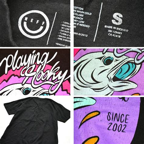 1点物 ネフNEFF黒アートプリントTシャツ古着メンズSMレディースOKアメカジ90sストリート/スポーツMixブランド中古994336 ...