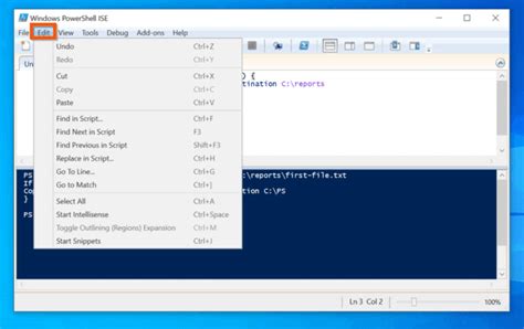 Image result for Script Pane PowerShell