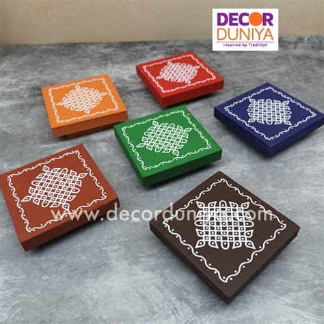 Wooden Kolam Manai – Decor Duniya