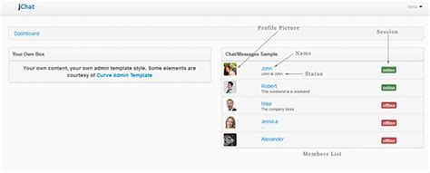 jQuery Chat 的图像结果