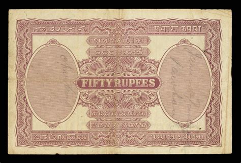 British India 50 Rupee Note 1930 King George V|World Banknotes & Coins ...