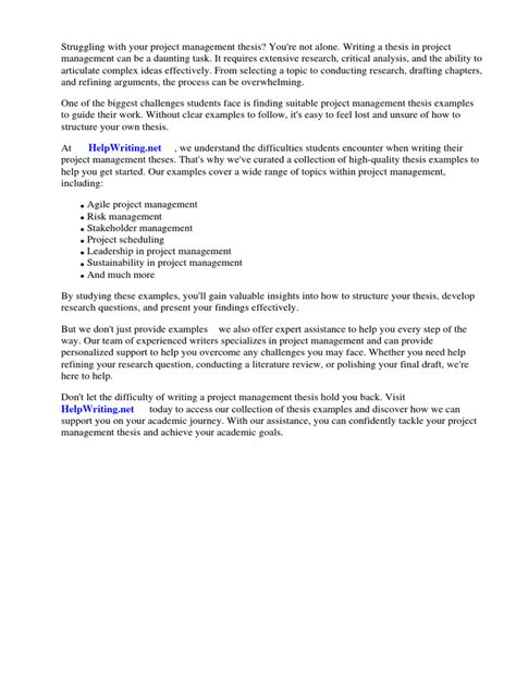 Dissertation Topics in Project Management 的图像结果