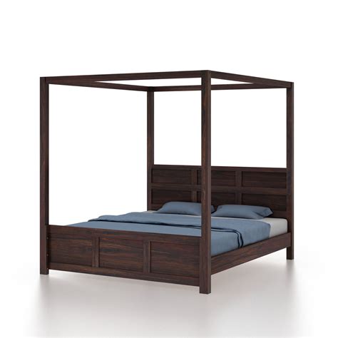 Akon Solid Sheesham Wood Poster Bed - 3 Years Warranty – Ganpati Arts