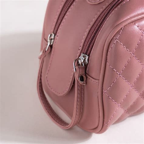 Travel And Makeup Pouch With Double Zip Pink Online - Premium Vanity ...
