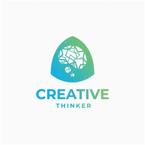 Premium Vector | Creative thinker logo brain logo smart design ...