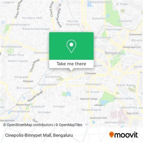How to Get to Cinepolis-Binnypet Mall in S.K.R.Market by Bus or Metro?